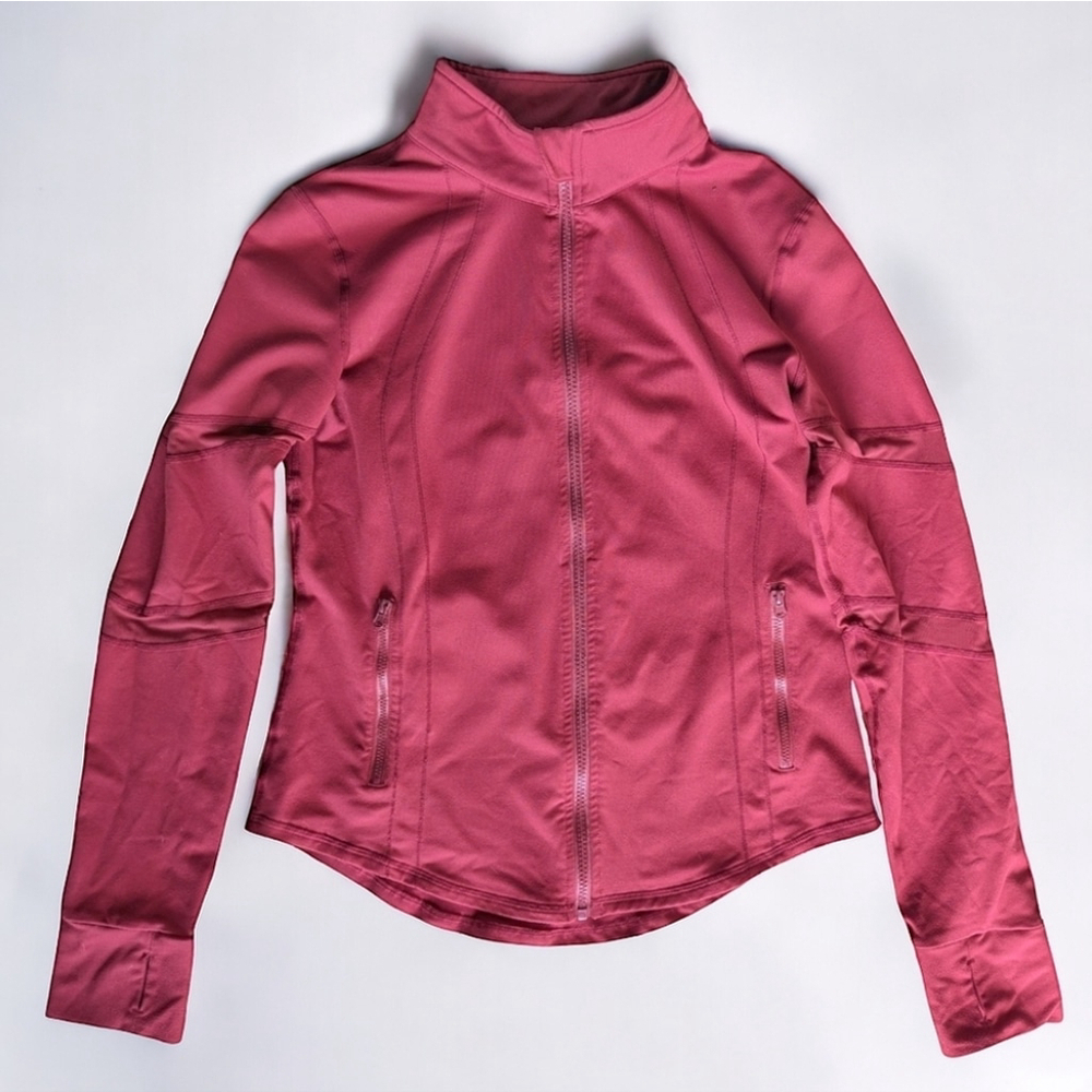 Buffbunny Athleisure Full Zip Jacket Quick Dry Mesh Mock Neck Women's Sz L